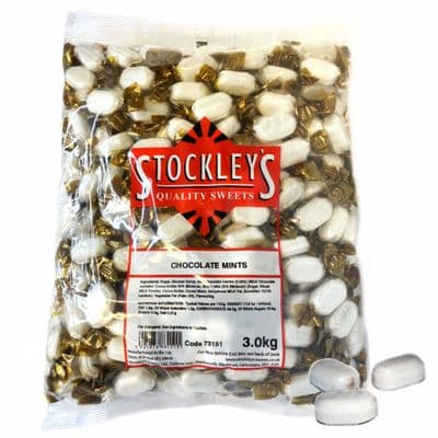 STOCKLEYS CHOCOLATE FLAVOUR  MINTS 3KG