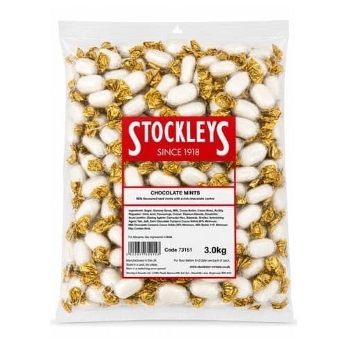 STOCKLEYS CHOCOLATE FLAVOUR  MINTS 3KG