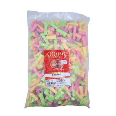 STOCKLEYS FRUIT ROCK STICK BAG 3KG