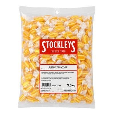 STOCKLEYS PINEAPPLE SHERBETS 3KG