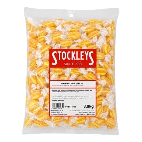 STOCKLEYS PINEAPPLE SHERBETS 3KG