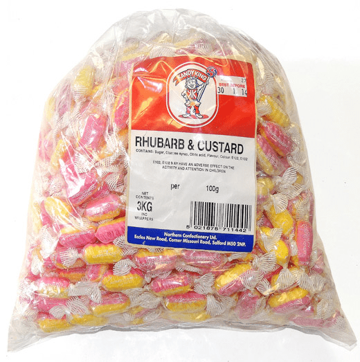 Stockleys Rhubarb and Custard Twists 3kg