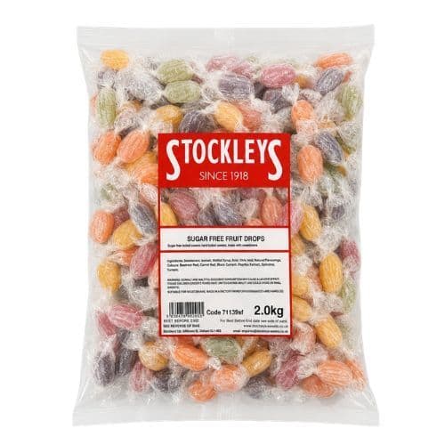 STOCKLEYS SUGAR FREE FRUIT DROPS 2KG