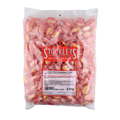 STOCKLEYS SUGAR FREE RHUBARB & CUSTARD 2KG