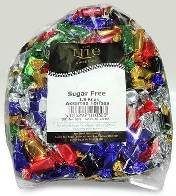 SUGAR FREE ASSORTED TOFFEES 1.8kg