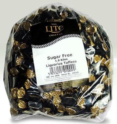 SUGAR FREE LIQUORICE TOFFEE 1.8kg