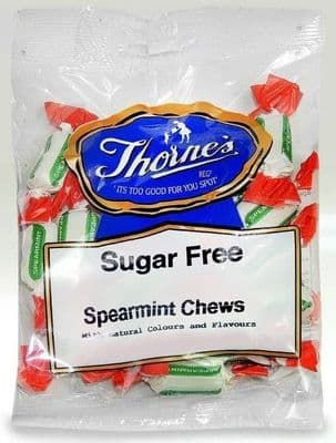 SUGAR FREE PREPACK SPEARMINT CHEWS 12x80G