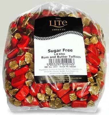 SUGAR FREE RUM BUTTER TOFFEE 1.8kg