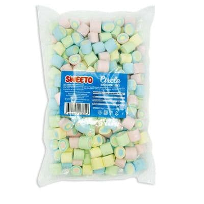 SWEETO CIRCLE  ROLLER MARSHMALLOWS 1KG