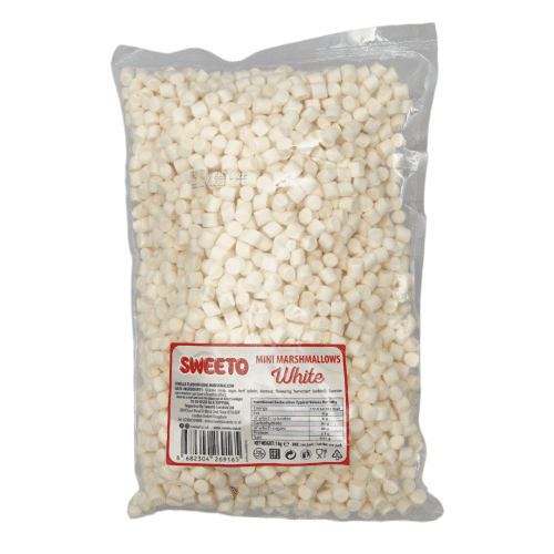 SWEETO MINI WHITE MARSHMALLOWS 1KG