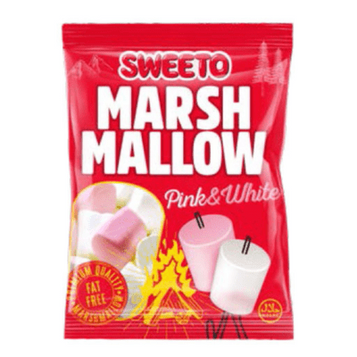 SWEETO PINK & WHITE MARSHMALLOWS 12X140G