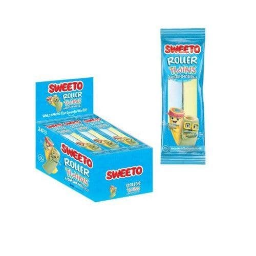 SWEETO ROLLING TWINS MARSHMALLOWS 24X23G