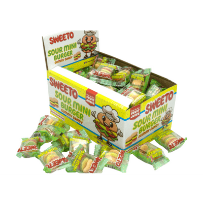 SWEETO SOUR MINI BURGERS 60X9G