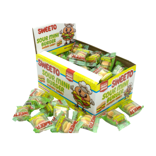 SWEETO SOUR MINI BURGERS 60X9G