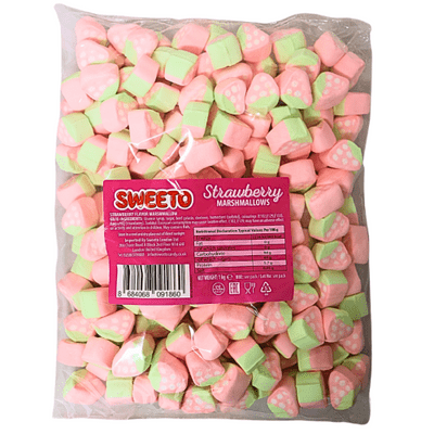 SWEETO STRAWBERRY MARSHMALLOWS 1KG