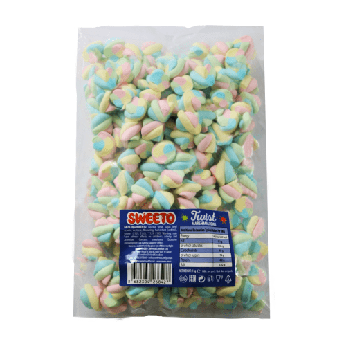 SWEETO TWIST MARSHMALLOWS 1KG
