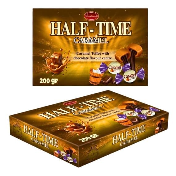 Sweetworld Half Time Caramels Box 200g
