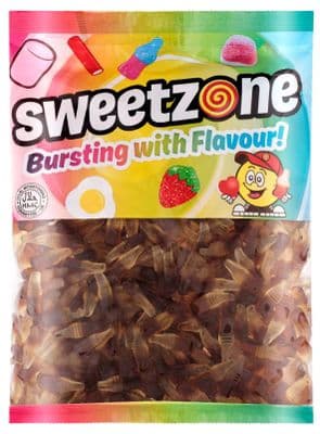 SWEETZONE COLA BOTTLES 1KG BAG