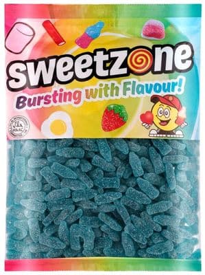 SWEETZONE FIZZY BLUE RASPBERRY BOTTLES 1KG BAG