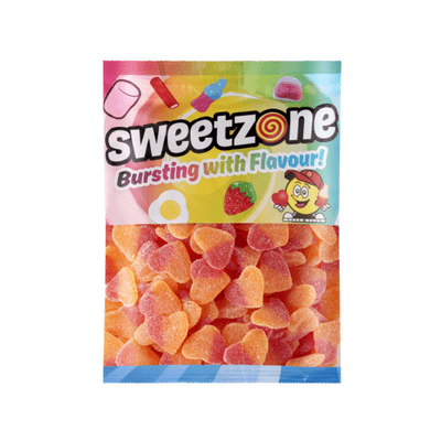 SWEETZONE FIZZY PEACH HEARTS 1KG