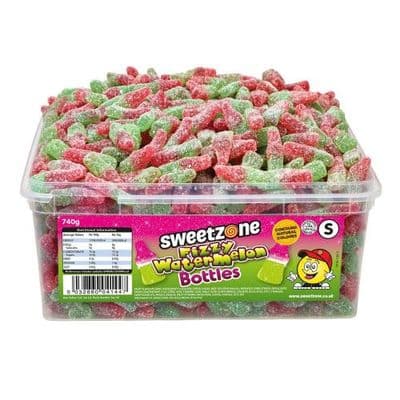 SWEETZONE FIZZY WATERMELON BOTTLES 740G TUB