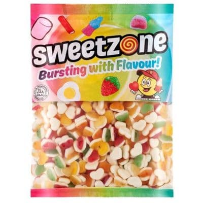 SWEETZONE FRUITY HEARTS 1KG BAG
