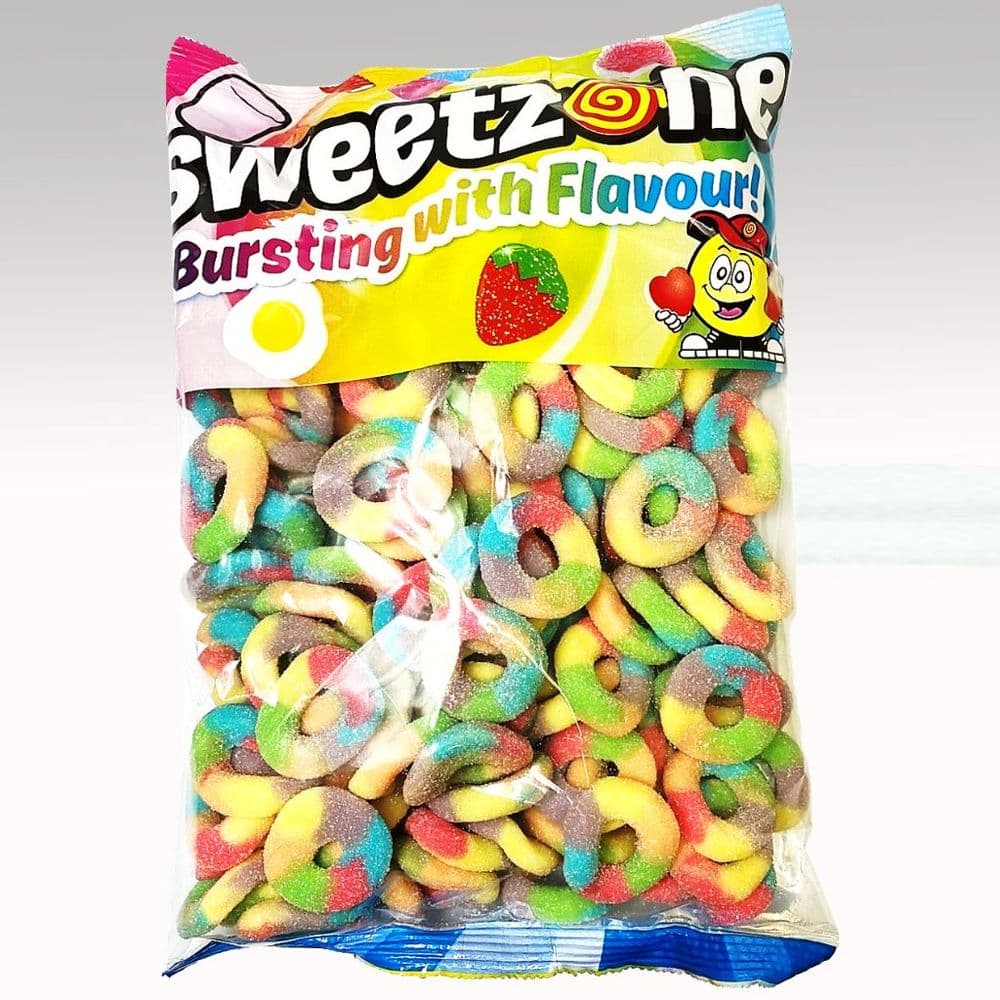 SWEETZONE MULTICOLOUR SOUR RINGS 1KG