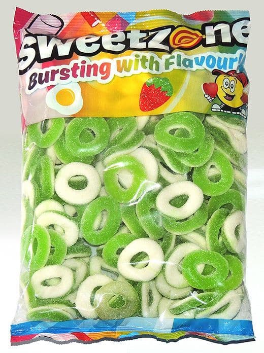 SWEETZONE SOUR APPLE RINGS 1KG