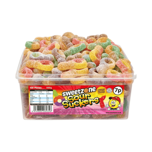 SWEETZONE SOUR SUCKERS TUB