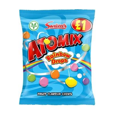 Swizzels Atomix Rainbow Drops PMP £1 12x100g