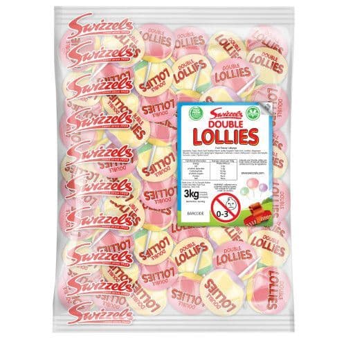 SWIZZELS  DOUBLE LOLLIES 3KG