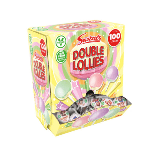 SWIZZELS DOUBLE LOLLIES WRAP 100 COUNT
