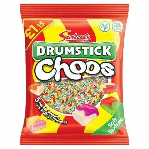 SWIZZELS DRUMSTICKS CHOOS £1.15 PMP 12X115G