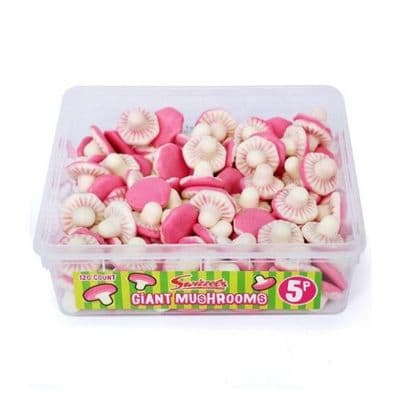 SWIZZELS FOAM MUSHROOMS TUB 120 COUNT