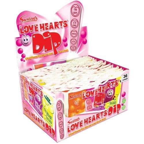 SWIZZELS LOVE HEART DIP 36 COUNT