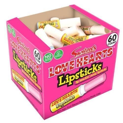 SWIZZELS LOVE HEART LIPSTICK 60X6G