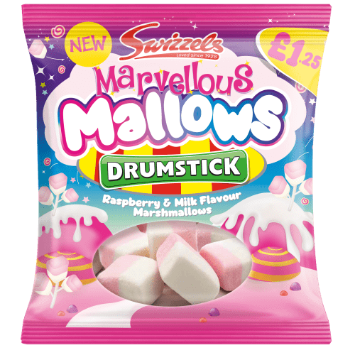 SWIZZELS MARVELLOUS MALLOWS £1.25 PMP 12X100G