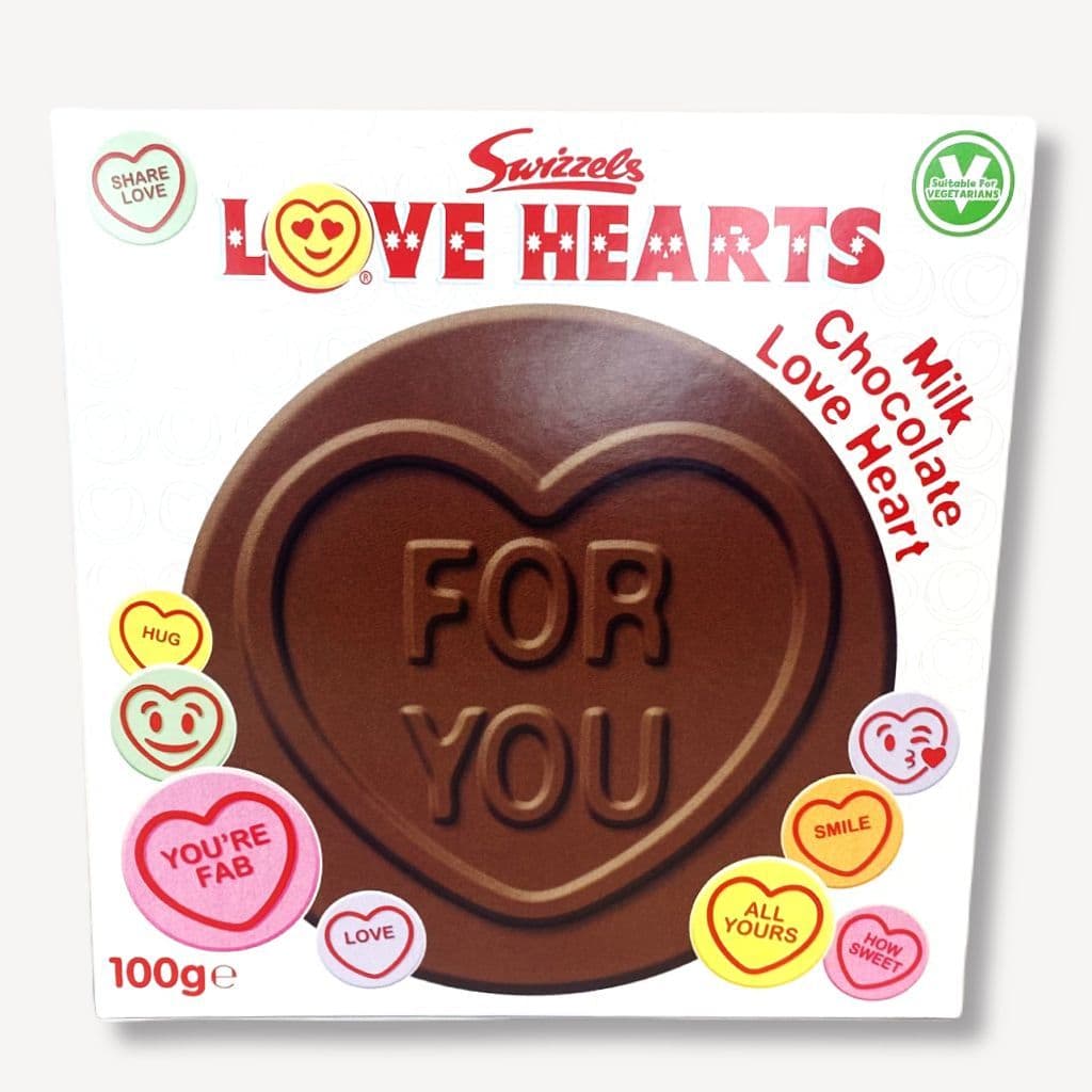 SWIZZELS MILK CHOCOLATE LOVE HEARTS SINGLE BOX