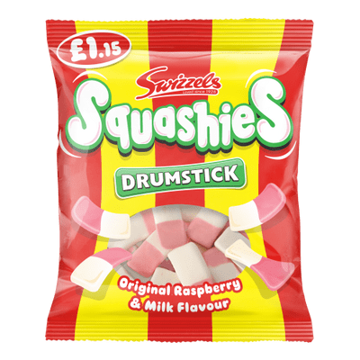 SWIZZELS SQUASHIES DRUMSTICKS PMP £1.15 PMP 12X120G