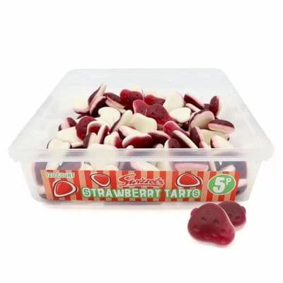 SWIZZELS STRAWBERRY TARTS TUB 120 COUNT