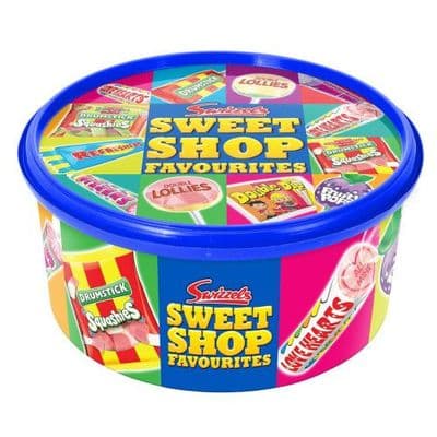 SWIZZELS SWEET SHOP FAVOURITE TUB BLUE 650G
