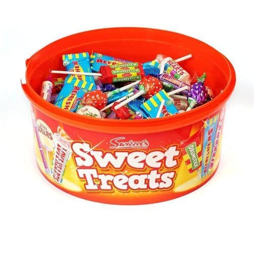 SWIZZELS SWEET TREATS TUB RED 600G
