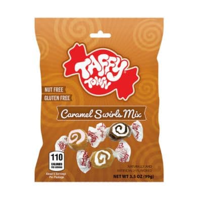 Taffy Town Caramel Swirls Salt Water Taffy 12x99g