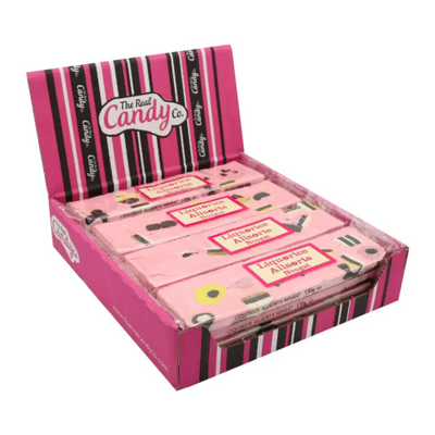 THE REAL CANDY CO LIQUORICE ALLSORT NOUGAT BARS 16x130g