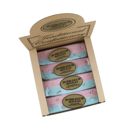 TRADITIONAL CONFECTIONERY BUBBLEGUM NOUGAT BARS 16X130G