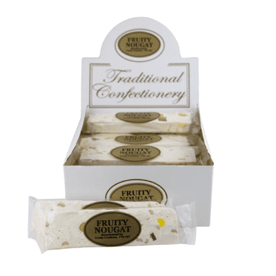 TRADITIONAL CONFECTIONERY FRUITY NOUGAT BARS 16X130G