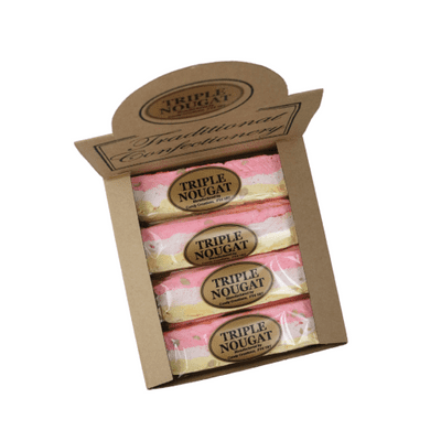 TRADITIONAL CONFECTIONERY TRIPLE NOUGAT BARS 16 COUNT