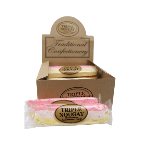 TRADITIONAL CONFECTIONERY TRIPLE NOUGAT BARS 16 COUNT