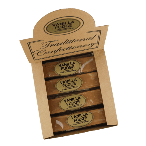 TRADITIONAL CONFECTIONERY VANILLA FUDGE BARS 16X130G
