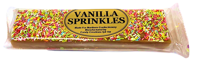 TRADITIONAL CONFECTIONERY VANILLA SPRINKLE BARS 16X130G